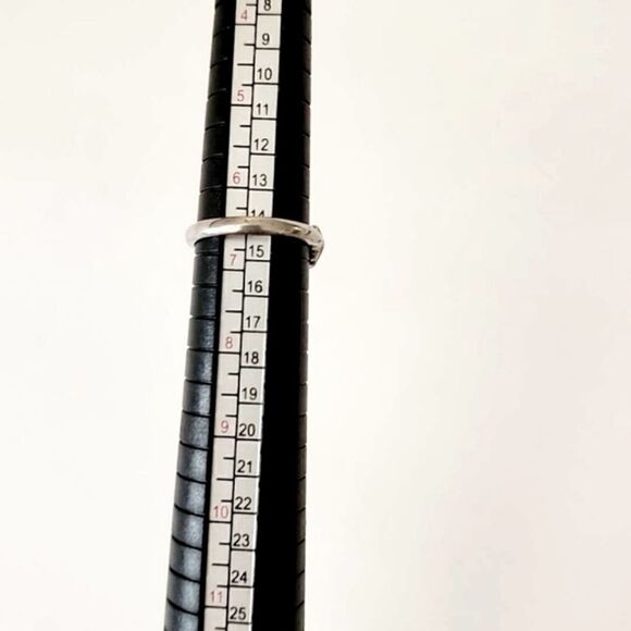 Art deco Silver Sapphire Ring - Picture 8 of 10